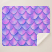 Holografischer Mermaid-Schwanz, lebendige Folienst Sherpadecke (Vorderseite (Horizontal))