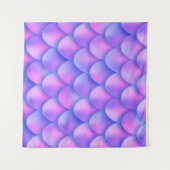 Holografischer Mermaid-Schwanz, lebendige Folienst Wandteppich (Vorderseite (Horizontal))