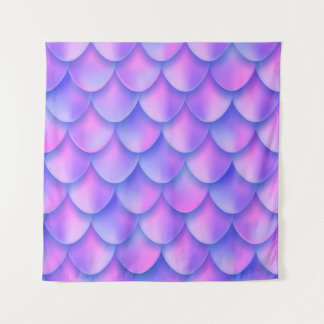 Holografischer Mermaid-Schwanz, lebendige Folienst Wandteppich