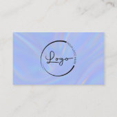 Holografischer minimalistischer QR-Code Visitenkarte (Rückseite)