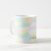 Holografischer Muster-Individuelle Name Kaffeetasse (Vorderseite Links)