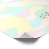 Holografischer Muster-Individuelle Name Poster (Ecke)