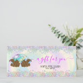 holografischer Nagelsalon Handnägel-Technikerin (Stehend Vorderseite)