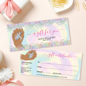 holografischer Nagelsalon Handnägel-Technikerin