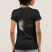 holografischer Nagelsalon Handnägel-Technikerin T-Shirt (Rückseite)