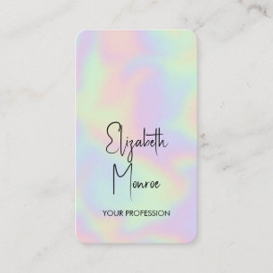 Holografischer Opal Gemstone Terminkarte