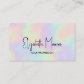 Holografischer Opal Gemstone Visitenkarte (Vorderseite)