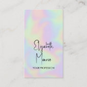 Holografischer Opal Gemstone Visitenkarte (Vorderseite)