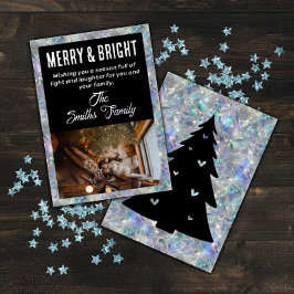 Holografischer Opal Stone Background Holiday Folien Feiertagskarte