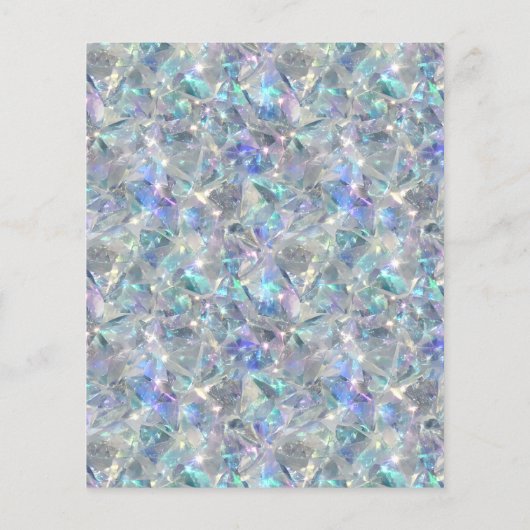 Holografischer Opal Stone Hintergrund Flyer (Hinten)