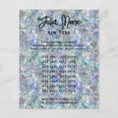 Holografischer Opal Stone Hintergrund Flyer (Vorne)