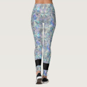 Holografischer Opal Stone Hintergrund Leggings (Rückseite)