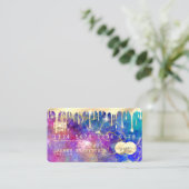 Holografischer Opalstein QR-Code für moderne Imita Visitenkarte (Stehend Vorderseite)