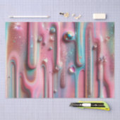 Holografischer Perlescent Luscious Tropfen Seidenpapier (Handwerk)