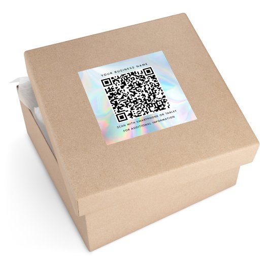 Holografischer QR Code Business und Beruflich Etiketten