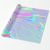 HOLOGRAFISCHER RAINBOW FARBFARBIG UNICORPASTEL GESCHENKPAPIER (Ungerollt)
