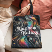Holografischer Rainbow-Glitzer 70er Galactic Creat Tasche