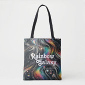 Holografischer Rainbow-Glitzer 70er Galactic Creat Tasche (Vorderseite)