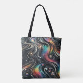 Holografischer Rainbow-Glitzer 70er Galactic Creat Tasche (Rückseite)