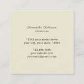 Holografischer Rainbow Green Pink QR Code Östhetik Quadratische Visitenkarte (Rückseite)