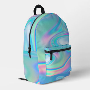 Holografischer Regenbogen Abstrakt Bedruckter Rucksack