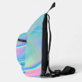Holografischer Regenbogen Abstrakt Crossbody Bag (Rechts)