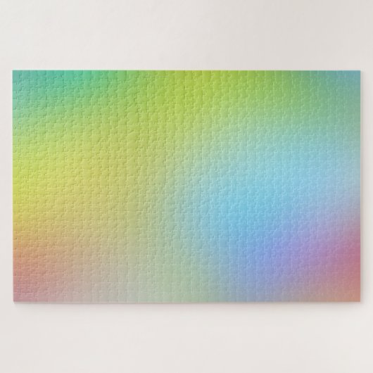 Holografischer Regenbogen Bokeh Blur farbenfroher Puzzle (Horizontal)