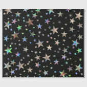 Holografischer Regenbogen Hochzeit Weihnachten Geb Geschenkpapier (Flach)