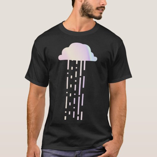 Holografischer Regenbogen Minimalistisch Rainclow  T-Shirt (Vorderseite)