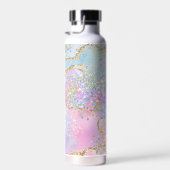 Holografischer Rosa Glitzer Effekt Unicorn Meerjun Trinkflasche (Rechts)