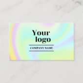 Holografischer Scan zur Verbindung moderner, fetta Visitenkarte (Vorderseite)