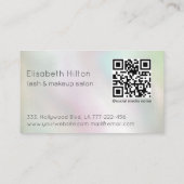 Holografischer Schmetterling Visitenkarte (Rückseite)