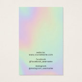 Holografischer Schmuck mit Nekklace Display (Rückseite)