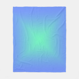 Holografischer Shiny Diamant blau bis aquamaringrü Fleecedecke