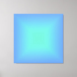Holografischer Shiny Diamant blau bis aquamaringrü Leinwanddruck