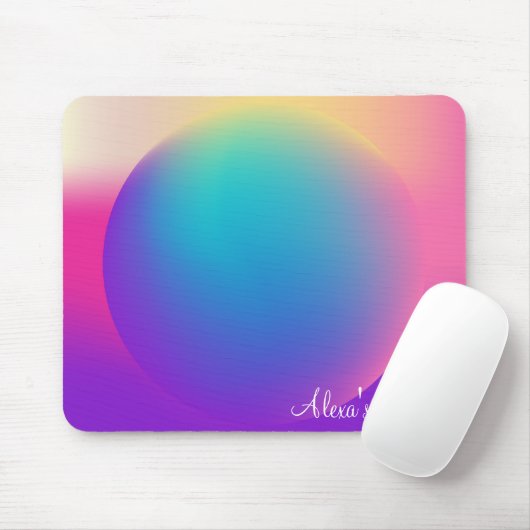 Holografischer Sphere Mouse Pad Mousepad (Mit Mouse)