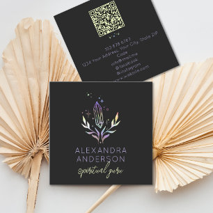 Holografischer Spiritueller Kristallmystischer QR- Quadratische Visitenkarte