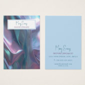 Holografischer Stoffeffekt Ohrsichtkarte (Vorne & Hinten)