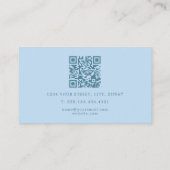 Holografischer Stoffeffekt QR-Visitenkarte Visitenkarte (Rückseite)