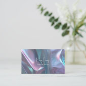 Holografischer Stoffeffekt - Visitenkarte (Stehend Vorderseite)