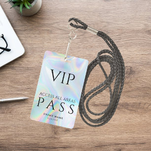 Holografischer VIP-All-Access-Pass-Event Ausweis