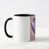 Holografisches 3D-Iridescent-Herz Tasse (Links)
