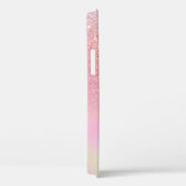 Holografisches 4-Foto Gittercollage Name Monogramm Case-Mate iPhone Hülle (Rückseite / Rechts)