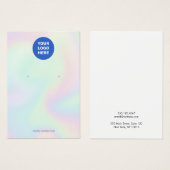 Holografisches Abstraktes Hinzufügen von Logos anp (Vorne & Hinten)