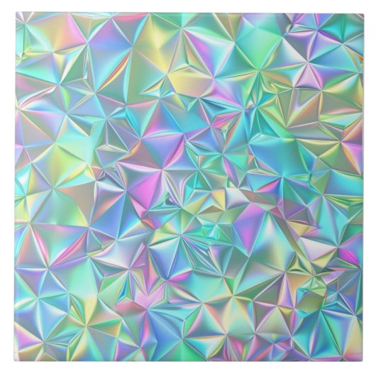 Holografisches Abstraktes Muster Fliese (Vorderseite)
