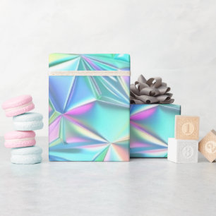 Holografisches Abstraktes Muster Geschenkpapier