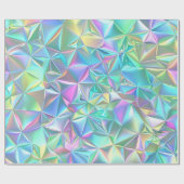 Holografisches Abstraktes Muster Geschenkpapier (Flach)