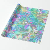 Holografisches Abstraktes Muster Geschenkpapier (Ungerollt)