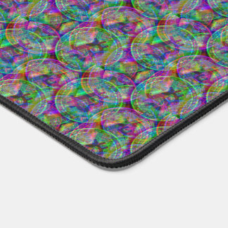 Holografisches Bitcoin-Muster Crypto Money Cool Ge Schreibtischunterlage