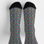Holografisches Bitcoin-Muster Crypto Money Cool Ge Socken (Oben)